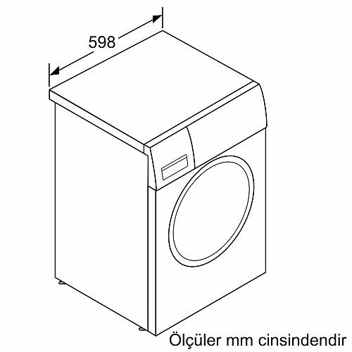 Profilo CGA25200TR A Enerji Snf 10 kg 1200 Devir amar Makinesi