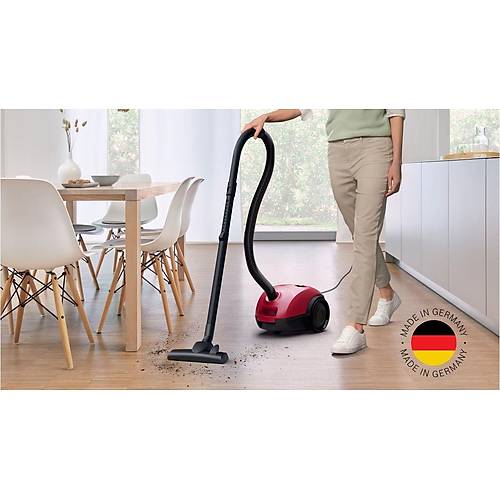 Bosch BGBS2RD1 Serie 2 Toz torbal Sprge-Krmz