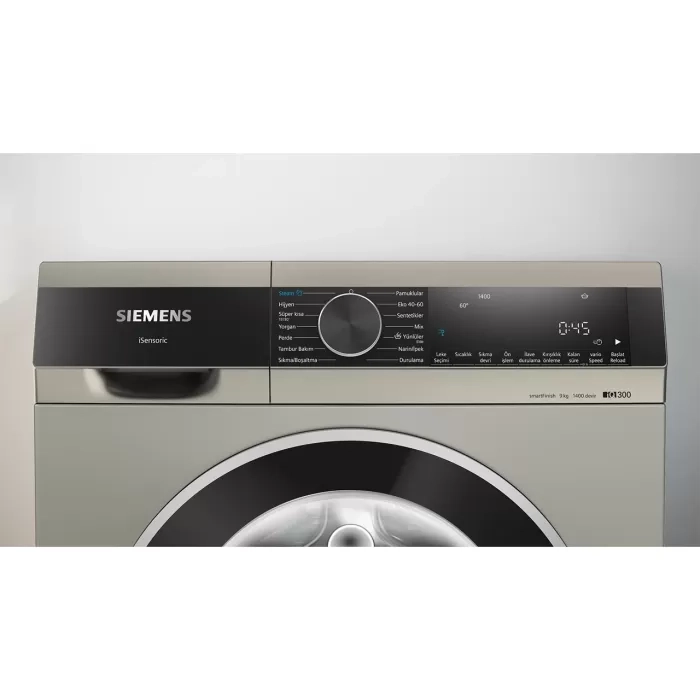 Siemens WG44A2ZXTR 9 kg 1400 Devir amar MakinesiSiemens WG44A2ZXTR 9 kg 1400 Devir amar Makinesi