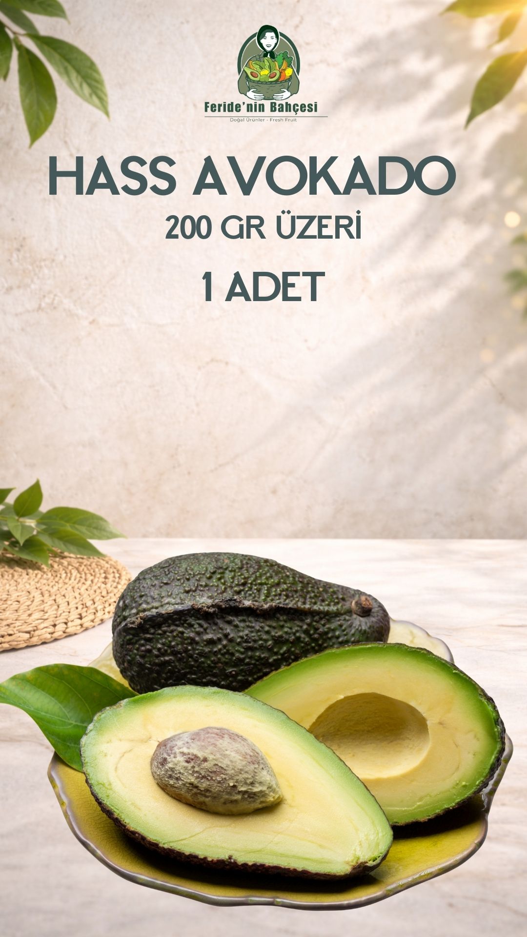 HASS AVOKADO 200 GR VE ÜZERİ