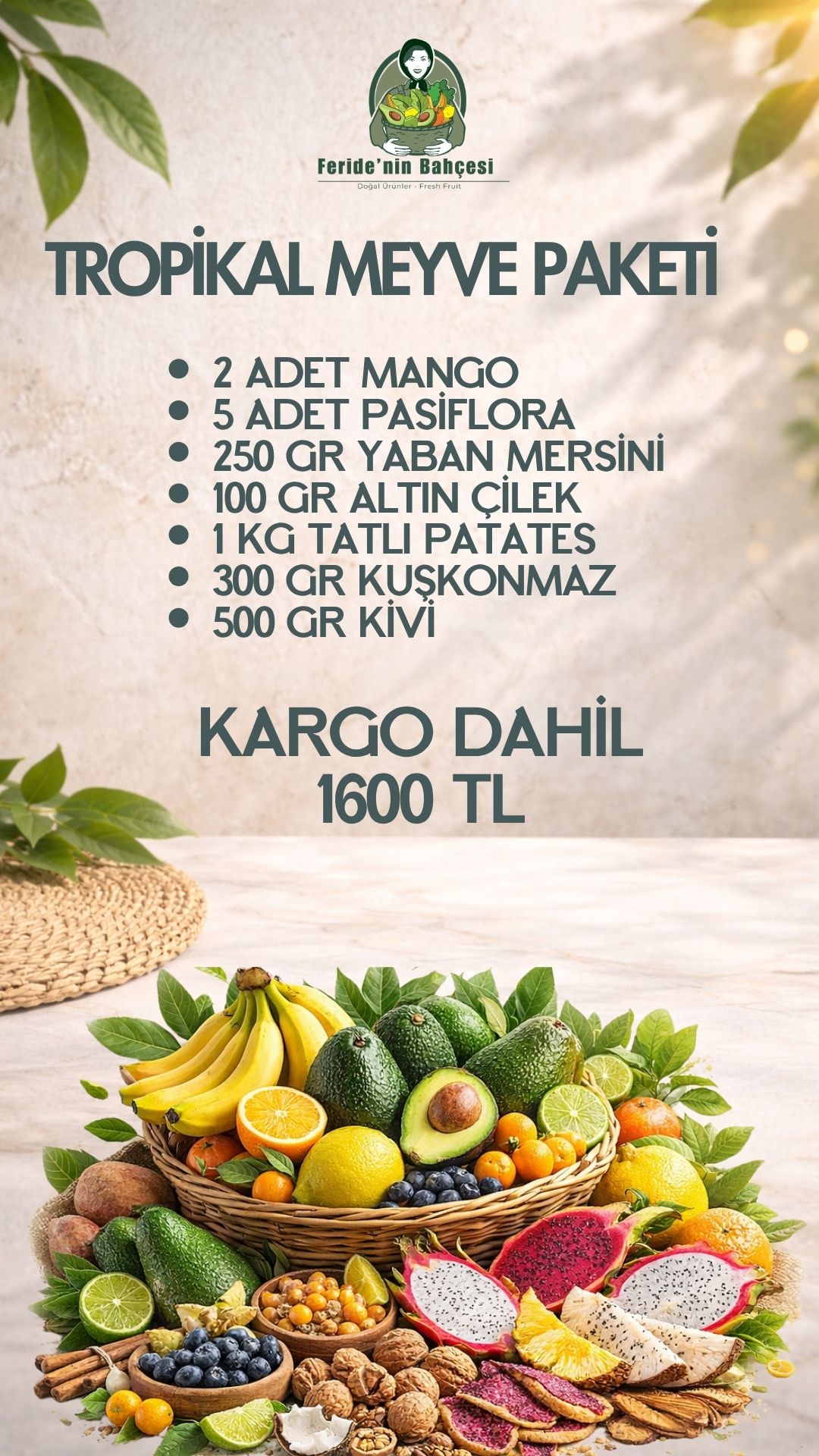TROPİKAL MEYVE PAKETİ