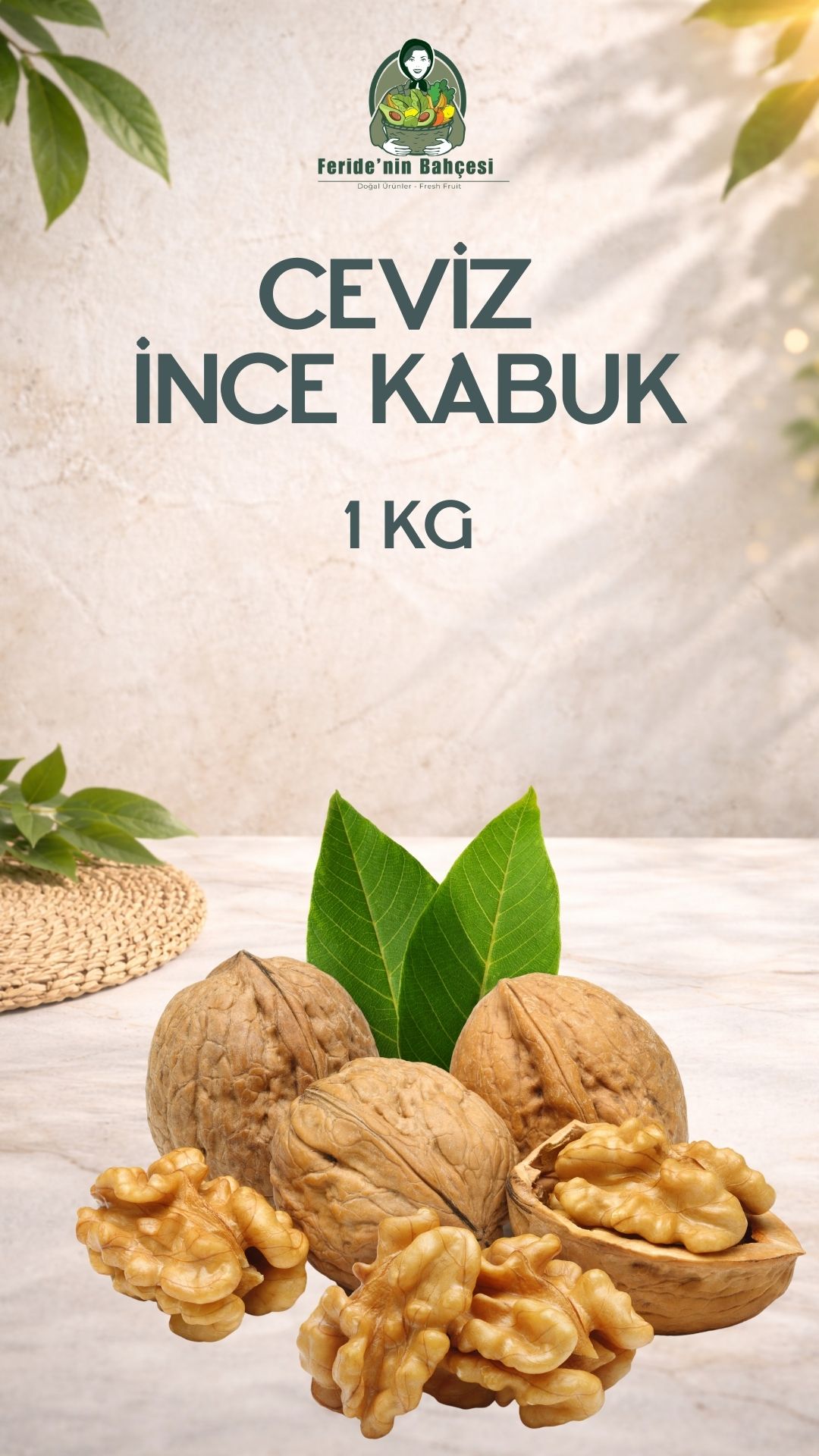 İNCE KABUK CEVİZ 1 KG