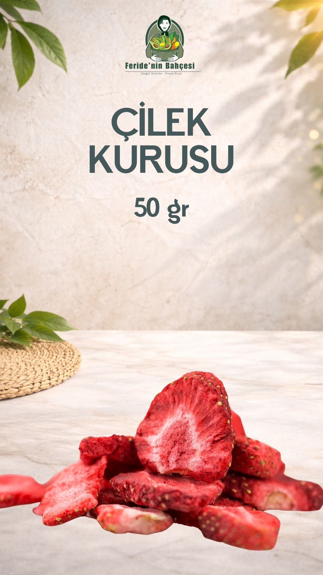ÇİLEK KURUSU 50 GR