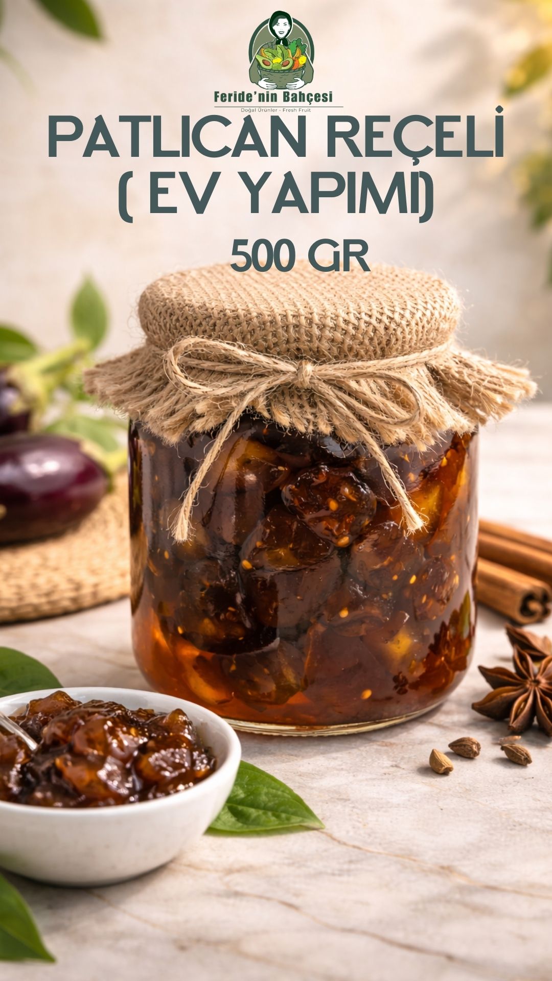 PATLICAN REÇELİ (EV YAPIMI) - 500gr
