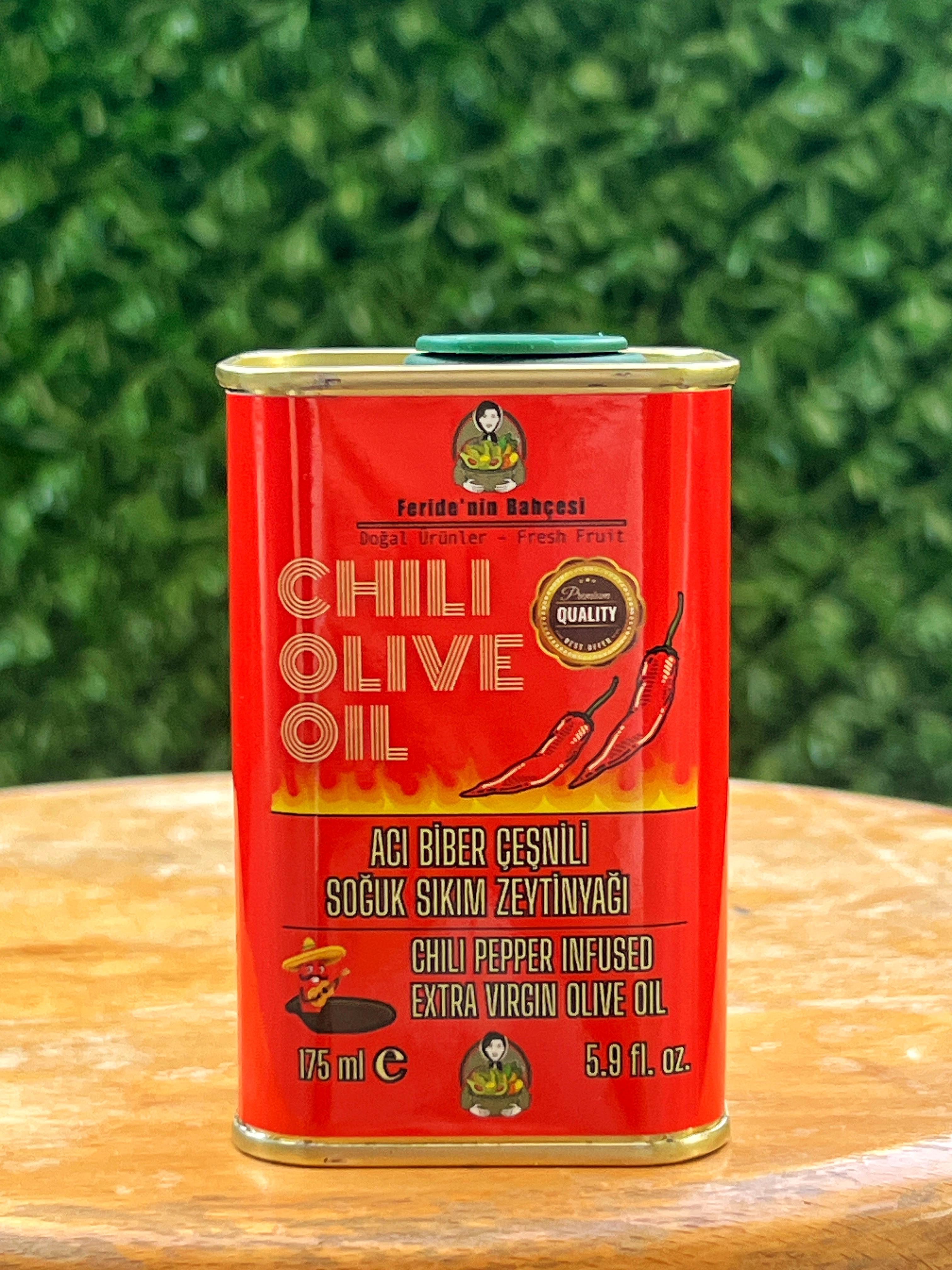 ACI BİBER ÇEŞNİLİ ZEYTİNYAĞI ( SOĞUK SIKIM) (175ML)