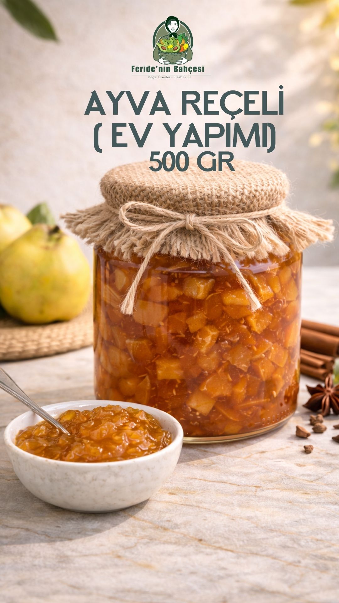EV YAPIMI AYVA REÇELİ 500 GR