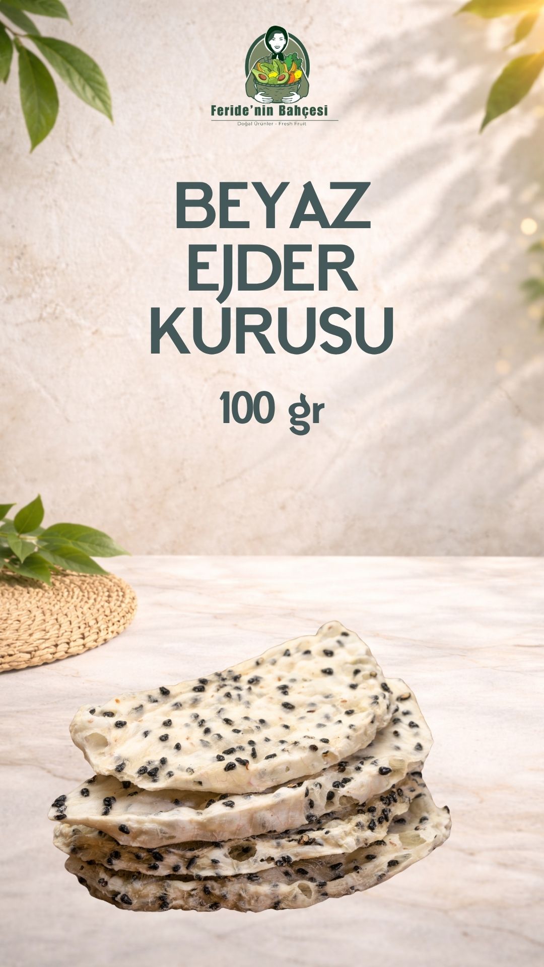 BEYAZ EJDER KURUSU 100 GR