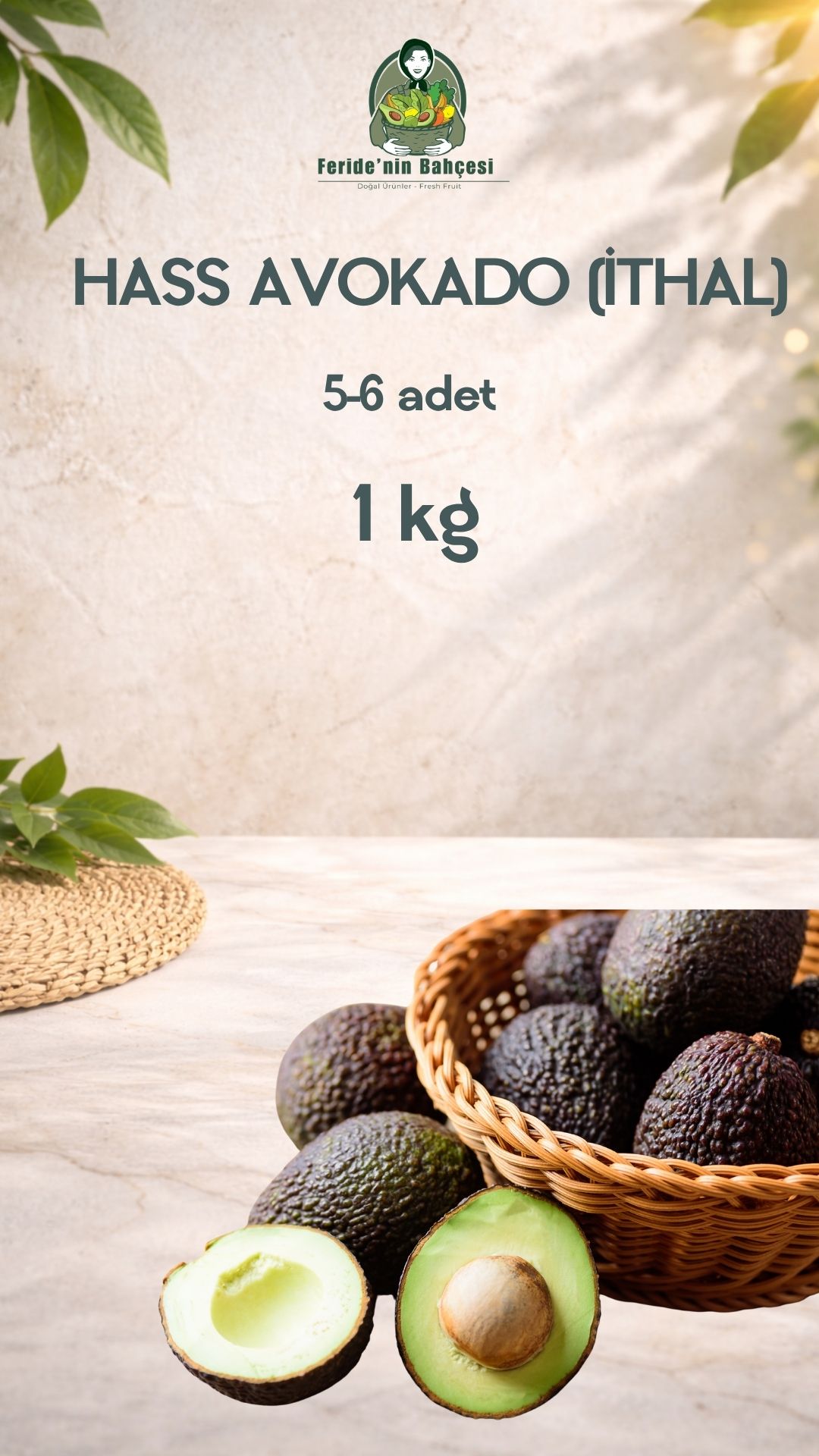 HASS AVOKADO (İTHAL) 1 KG
