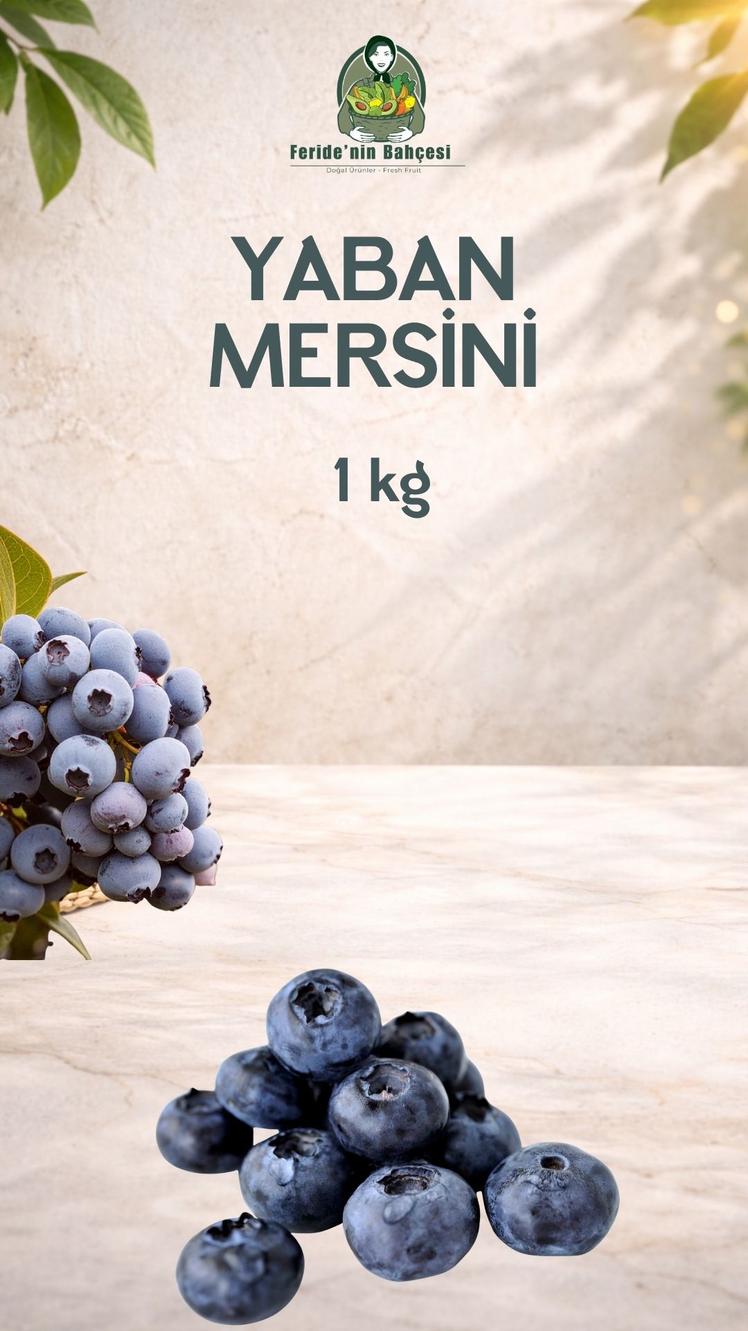 DOĞAL YABAN MERSİNİ (BLUEBERRY)  ( 1 KG )