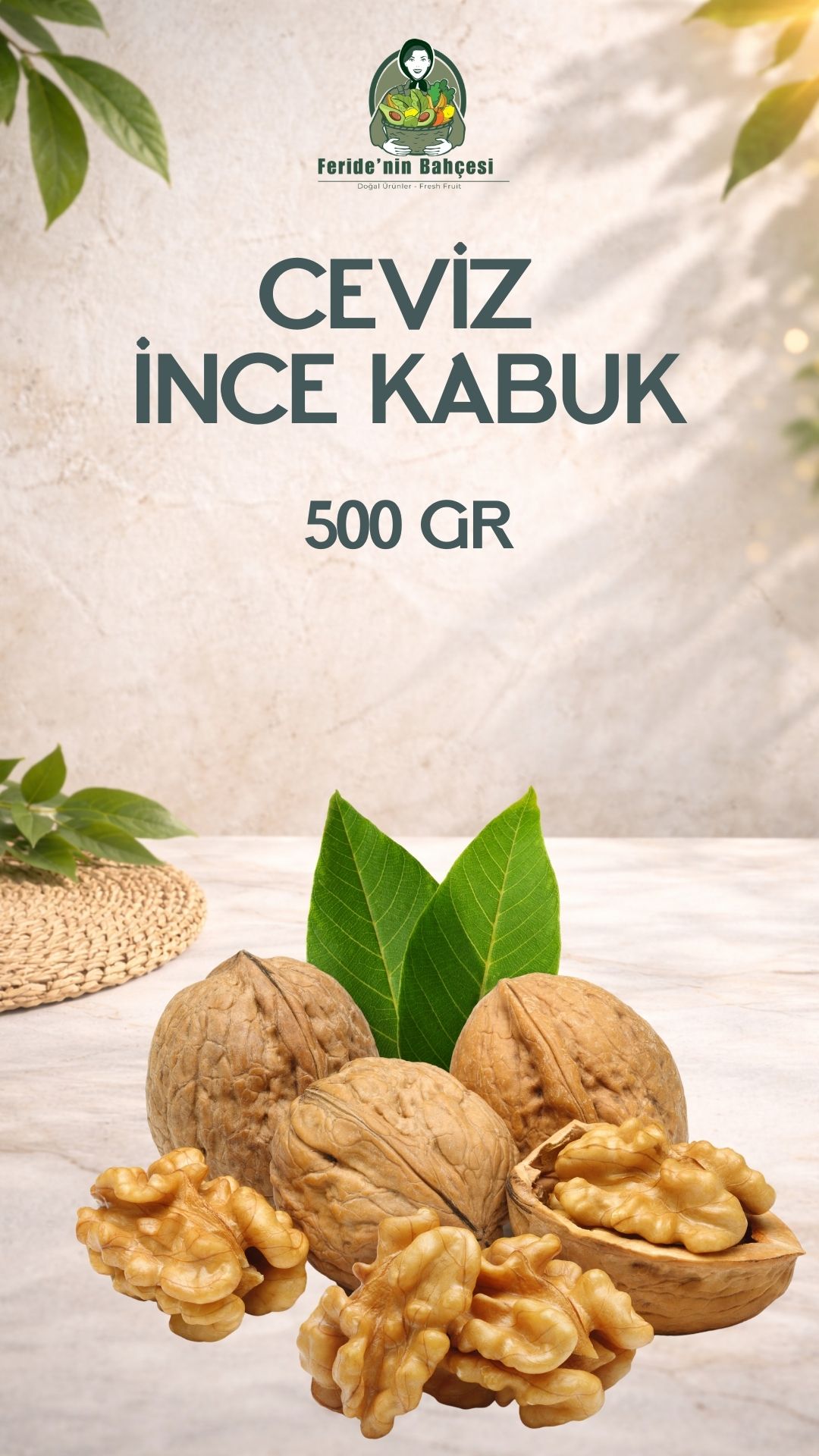 İNCE KABUK CEVİZ (500 GR)