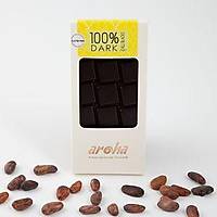 Aroha Þeker Ýlavesiz Simsiyah Çikolata - %100 Kakao