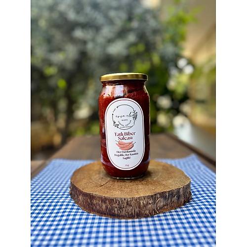 DOĞAL EV YAPIMI TATLI BİBER SALÇASI 1 KG görseli.