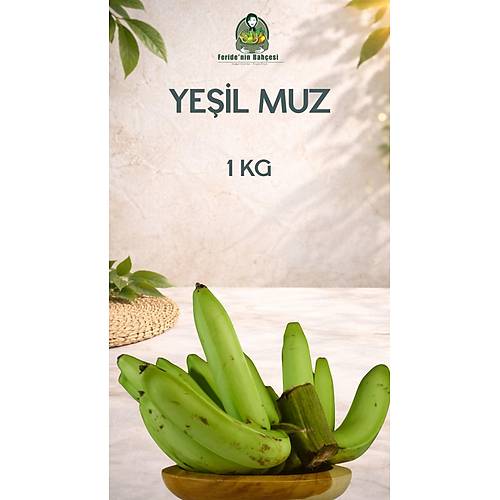 DOĞAL ALANYA YEŞİL MUZ (1 KG)