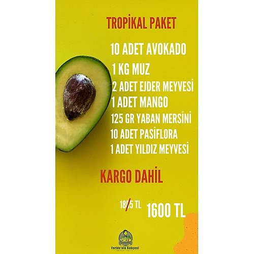 TROPİKAL AVANTAJLI PAKET görseli.