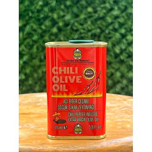 ACI BİBER ÇEŞNİLİ ZEYTİNYAĞI ( SOĞUK SIKIM) (175ML) görseli.