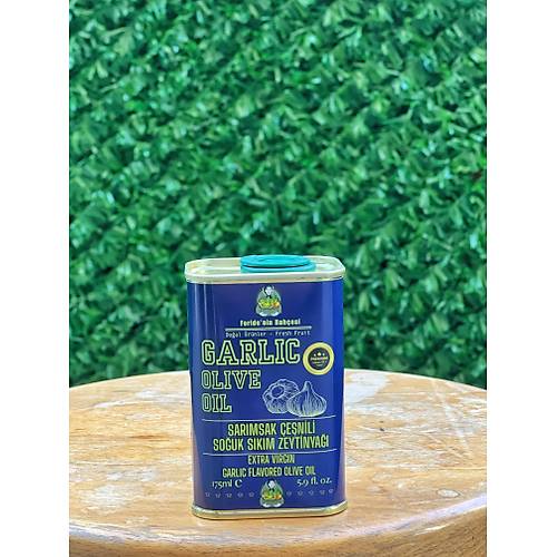 SARIMSAK ÇEŞNİLİ ZEYTİNYAĞI (SOĞUK SIKIM ) (175 ML) görseli.