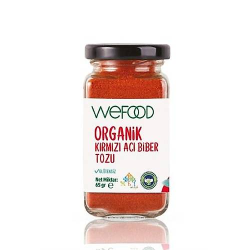 Wefood Organik Krmz Ac Biber Tozu 65 gr