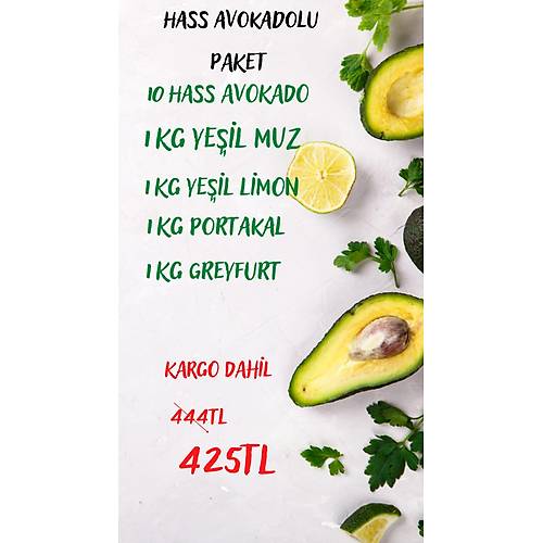 HASS AVOKADOLU PAKET