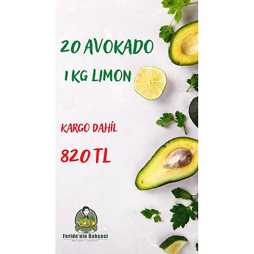 20 FUERTE AVOKADO + 1 KG LMON