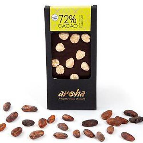 Aroha Fındıklı Bitter Çikolata - %72 Kakao