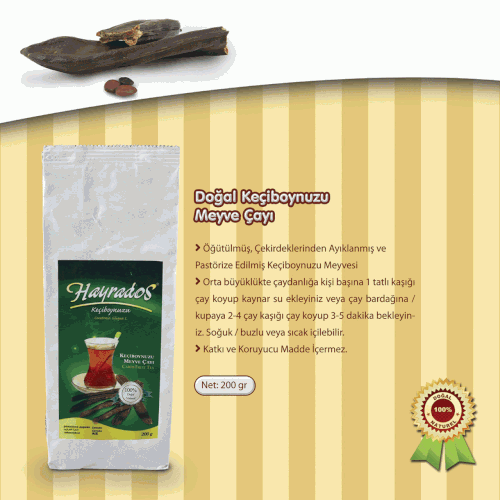 HAYDAROS DOAL KEBOYNUZU MEYVE AYI - DEMLK (200 G)