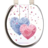 Softy Classic Desenli Yumuak Klozet Kapa 6059 Beyaz 