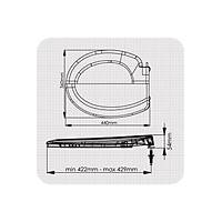 Rona Stl Kahve Tisa ThermoPlast Standart Klozet Kapa (stten Monte)