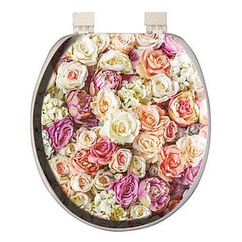 Softy Classic Desenli Yumuak Klozet Kapa 6039 Beyaz