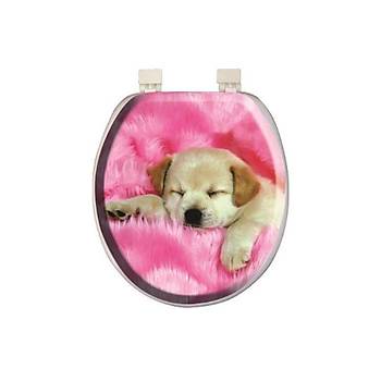 Softy Jumbo Desenli Yumuak Klozet Kapa Beyaz - 1040