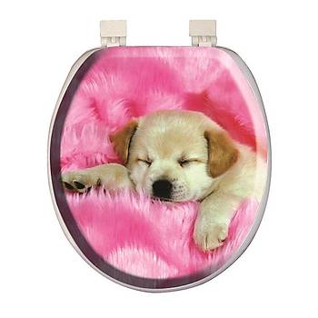 Softy Classic Desenli Yumuak Klozet Kapa Pembe - 1040