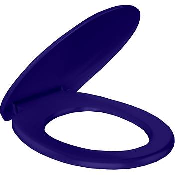 Rona Tisa Parlak Lacivert ThermoPlast Standart Klozet Kapa (Alttan Monte) 