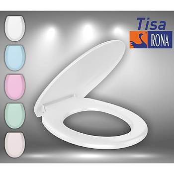 Rona Tisa - Thermoplast Standart Klozet Kapa - Beyaz - Alttan Monte