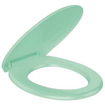 Rona Tisa - Thermoplast Standart Klozet Kapağı - Yeşil - Üstten Monte 