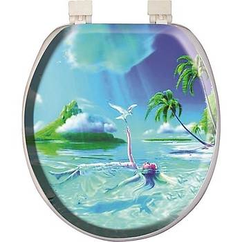 Softy Classic Desenli Yumuak Klozet Kapa 1008 Beyaz