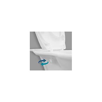 Rona Tisa - Thermoplast Standart Klozet Kapa - Mavi - Alttan Monte