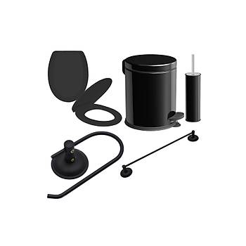 SYAH KLOZET KAPAI VE BANYO SET 