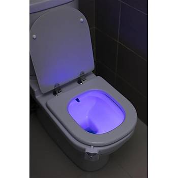 Toiled 8 Renkli Sensrl Banyo Gece Aydnlatmas