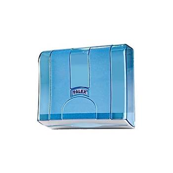 Z Katlı Kağıt Havlu Dispenseri Şeffaf Mavi 3570-1