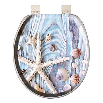 Softy Jumbo Desenli Yumuak Klozet Kapa Beyaz - 6075
