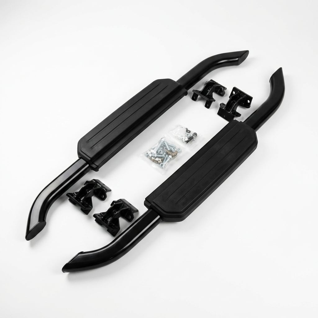 Defender 90 Yan Basamak Black Takım