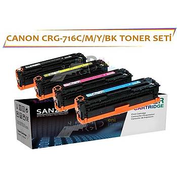 CANON CRG-716C/M/Y/K Muadil Toner  Seti LBP5050 MF8030CN MF8050CN