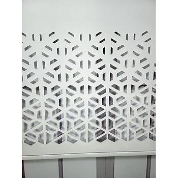 BBB Lazer Stor Perde Mat Kaln Kumal Beyaz Renk LZR109