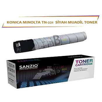 Konica Minolta TN 221 K Muadil Toner Bizhub C227 C287