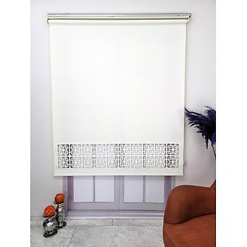 Stor Perde Desenli Lazer Kesim Kaln Kumal ML105