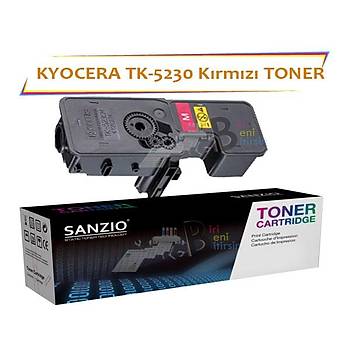 Kyocera Mita TK5230 Magenta Kýrmýzý 2200 Sayfa Muadil Toner ECOSYS P5021 M5521