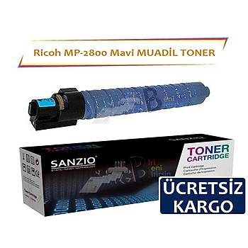 Ricoh MP C2800 C3300C Mavi Muadil Toner Aficio C3501 C3001 C2500