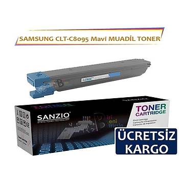 For Samsung CLT C809S Mavi Muadil Toner 20.000 Sayfa MultiXpress CLX 9201NA 9251NA 9301NA