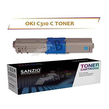 Oki C310 Mavi Muadil Toner C330 C510 C511 C530 MC352 MC361 561