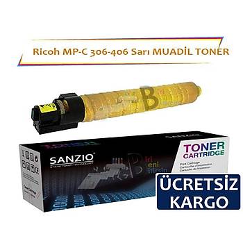 Ricoh MP C 306 406 Sarý Muadil Toner 9500 Sayfalýk