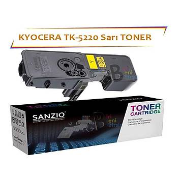 Kyocera Mita TK5220 Yellow Sarý 1200 Sayfa Muadil Toner Ecosys P5021 M5521
